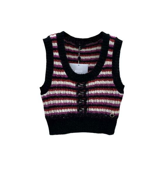 

luxury designer cashmere vest crop- wool & mixed fibresburgundy, ecru, purple & black, White