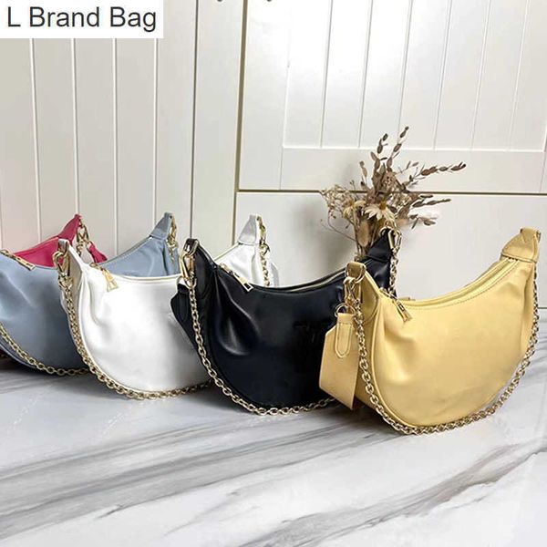 

l bag over the moon designer bag wallet luxury woman shoulder bags chain messenger bag genuine leather 59799 coin purse o64q, Black