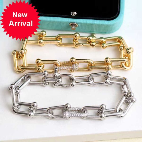 

luxurys link tiff designer bracelet women charm bracelets love trendy fashion shiny and eye-catching fine jewelry elegant temperament versat, Black