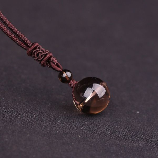 

obsidian pendant obsidian pendant tea crystal necklace yellow tiger eye single bead necklace crystal transfer bead jewelry clavicle, Silver
