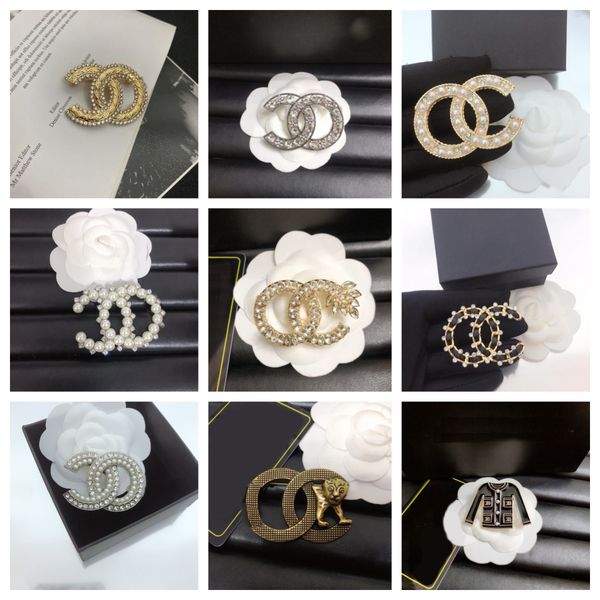 

elegant retro designer gold luxury brooch women letter rhinestone brooches suit pin fashion jewelry clothing decoration accessories 20style, Gray