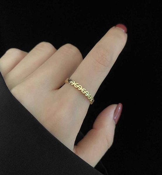 

ins fashion women finger rings female gold color stainless steel dollar sign ring statement jewelry anillos mujer h108073051, Golden;silver