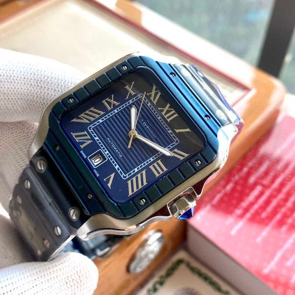 

designer elegance women wrist watch santos watches mechanical movement motre prx de luxe with box hy0b, Slivery;golden