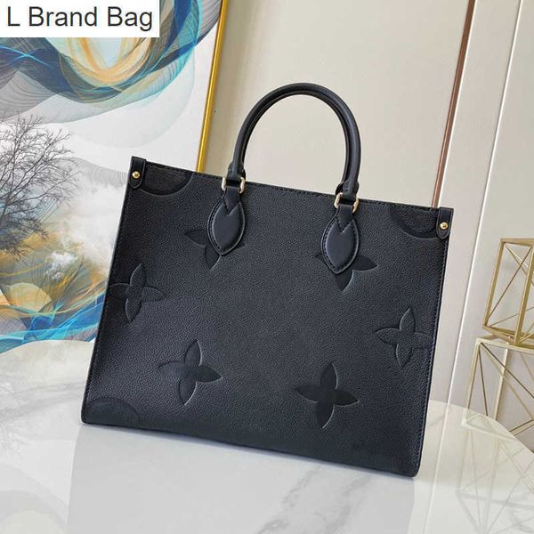 

l bag m45595 designer bag womens shopping bag fashion printed tote bag womens large capacity portable handbag modern bag s9lg, Black