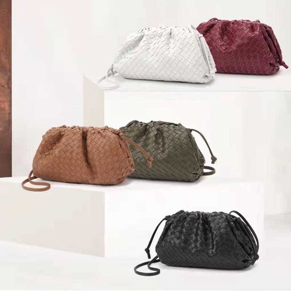 

abottegas vneta jodie mini teen intrecciato designer tote woven bag female cowhide cloud bag soft leather hand held one shoulder diagonal cr