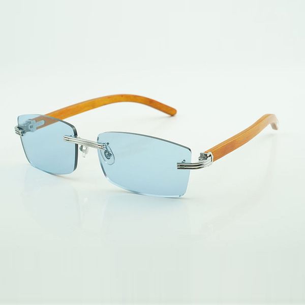 

new wooden sunglasses frames 3524012-o with new hardware and orange wood legs 56-17-140 mm, White;black
