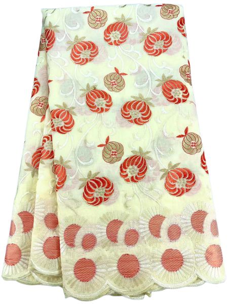 

2023 5 yards nigerian ladies lace swiss voile cotton african female birthday sewing craft wedding evening textile party formal women dress w, Black;white