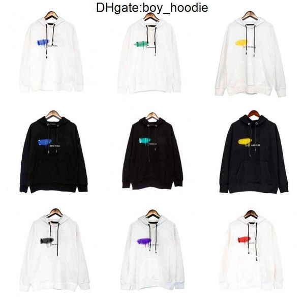 

2023 man palm designers mens hoodies pullover teddy printed fashion ber terry hooded long sleeve women letter asian size s-xl vt2b, Black