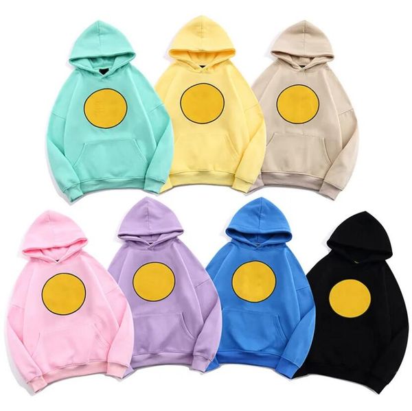 

winter cotton liner smile face simple hoodies men sweatshirts causal plain popular o-neck soft streetwear young man boy, Black