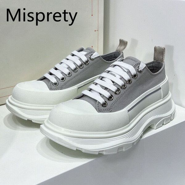 

dress shoes thick sole men flat round toe height increasing lace up colorful spring autumn couples walking causal 230801, Black