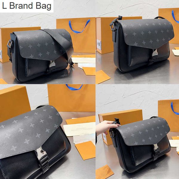 

l bag designer bag n41028 mens classic black printed messenger bag stylish and atmospheric shoulder bag mens canvas leather bag wox3