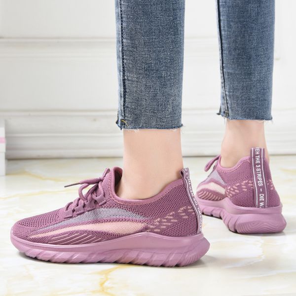 

mesh walking jogging trainers canvas running shoes womens fashion lace up loafers women ladiesblack white red navy blue platform sneakers ou