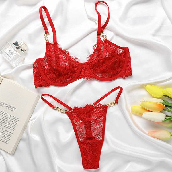 

french fun lace underwear set large adjustable small chest gathered metal ring women's back bra, Black;white