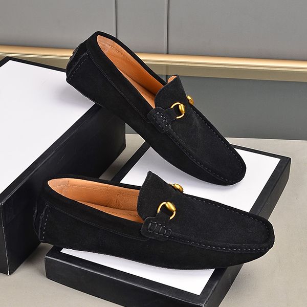 

men's shoes spring and autumn matte leather men's earth shoeless tool plate shoes cover foot leisure leather shoes deodorant non s, Black