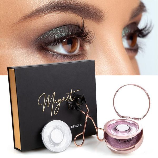 

false eyelashes magnetic kit 3d natural look eyelash reusable lashes applicator brighter waterproof lasting 230801