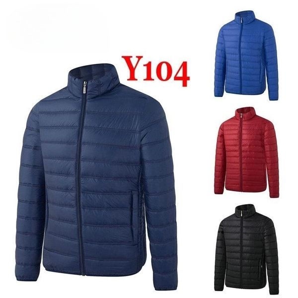 

men's outerwear coats down jackets fashion casual clothes warm comfortable little logo size 2xl-6xl y104, Black