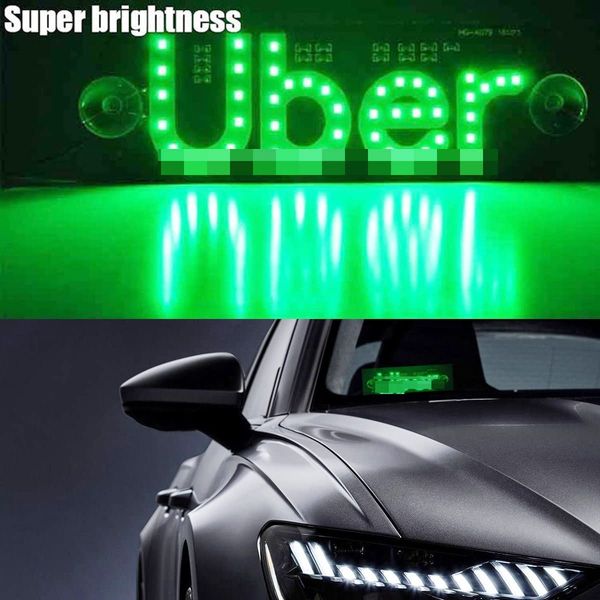 

lighted led blue sign for usb plug, led light sign for car windshield, taxi sign light, windshield sticker, cab indicator light
