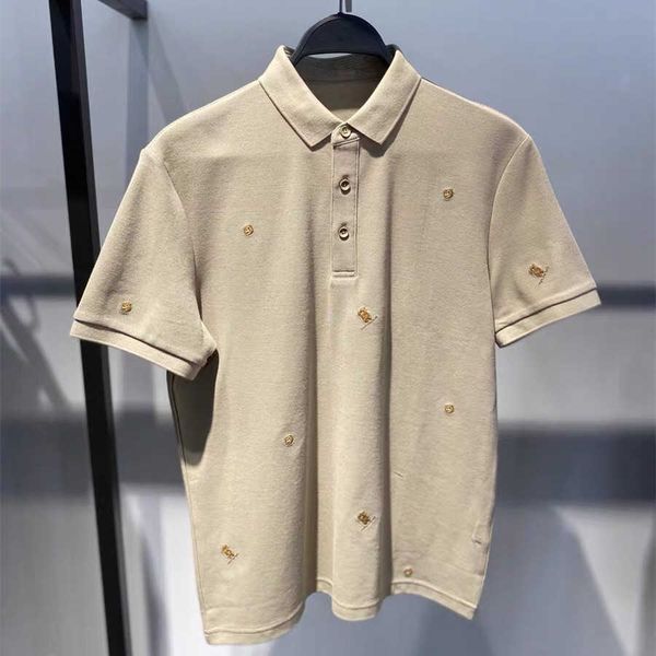 

polo shirt men's summer new fashion casual paul shirt personalized embroidery polo neck short sleeve t-shirt b1dbd2139, White;black