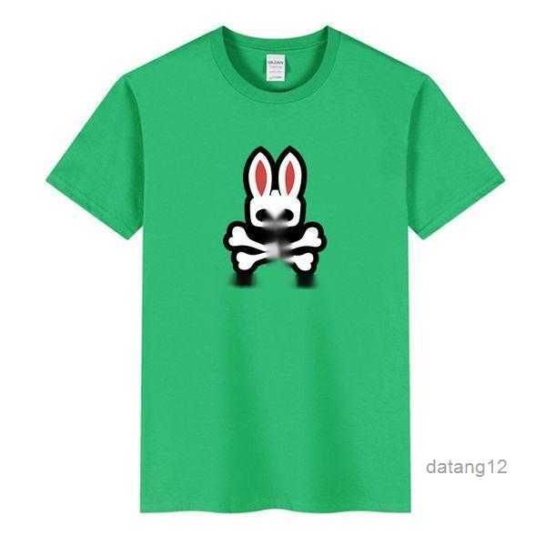 

psycho bunny transportation men t shirt classic chest small skeleton rabbit american designer shirts street fashion brand 7 rhhz, White;black