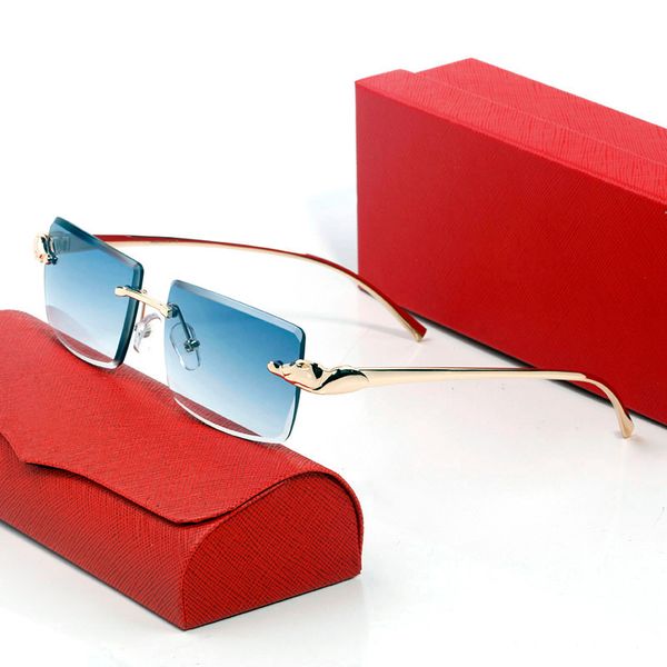 

latest fashion women designer sunglasses mens butterfly lens gold black panther head classic anti-blue light radiation protection high cat e, White;black