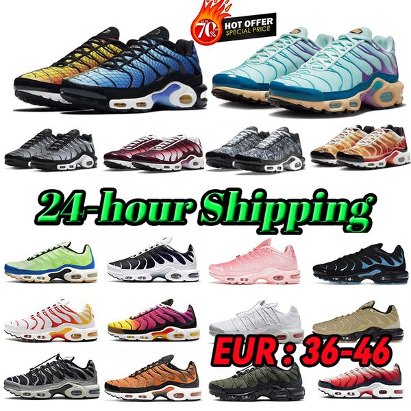 

runing shoes terrascape tns pluss mens designer trainers obsidian black grey game royal medium olive reflective triple white sneakers sports