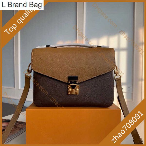 

2023 new pochette designer bag woman handbag 25cm luxury shoulder bag crossbody bag purse m44876 with l001 cfl6, Black