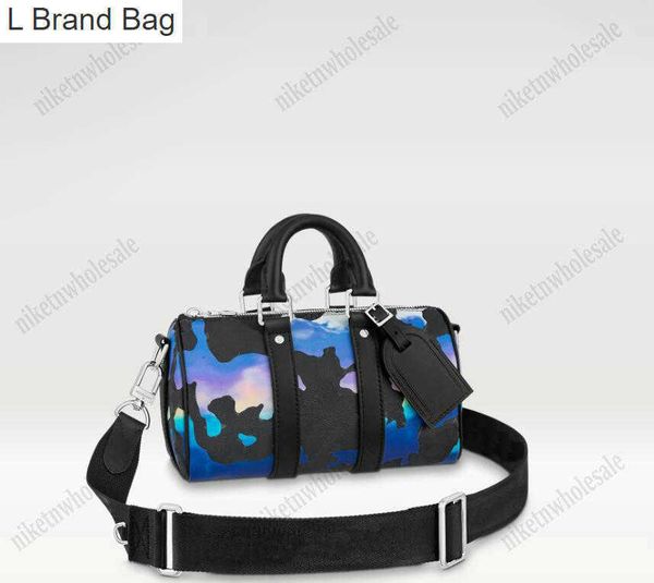

l bag sunrise keepall bandouliere 25 travel bag room with a view classic men's crossbody m21430 monograms designer shoulder bags small, Black