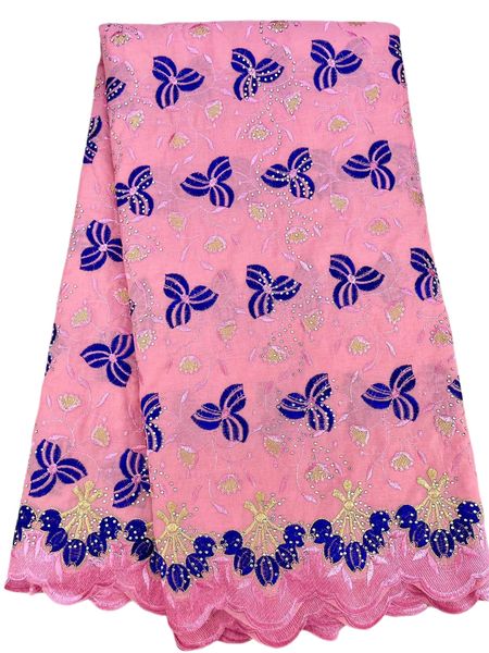 

swiss voile lace cotton 5 yards nigerian ladies rhinestones fabric dress apparel garment bride wedding fabric african female evening party b, Black;white