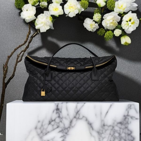 

designer luxury women totes bag vintage es quilted genuine leather handbag large clutch summer luggage bags shoulder bag mens cross body vac