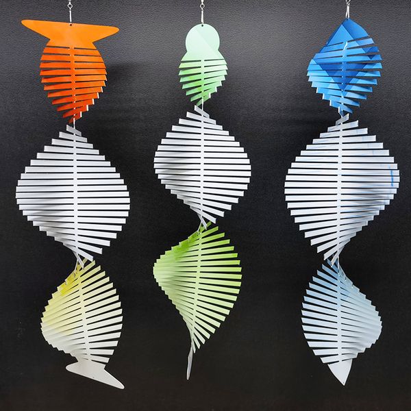 

sublimation wind spinner white blank metal wind bell double side transfer aluminum ornament blank diy halloween christmas decoration gift 3s, Black