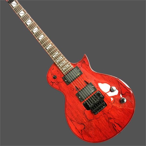 

solid wood electric guitar, active pickup, white, factory