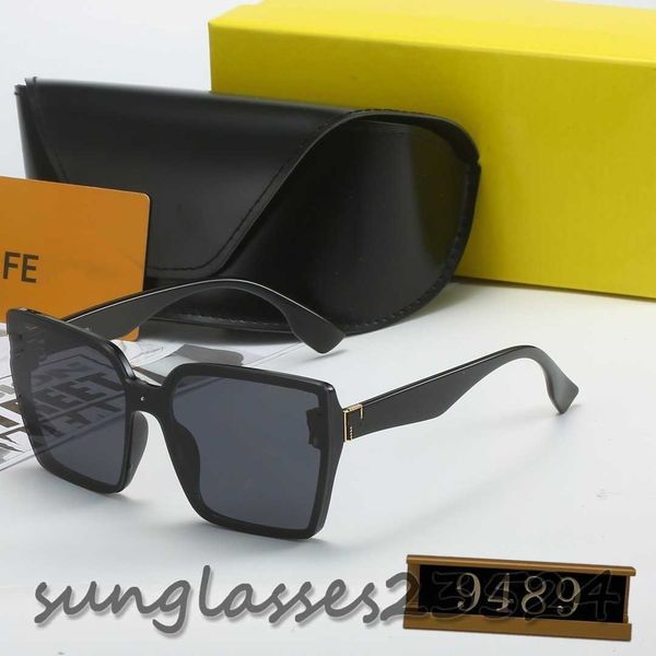 

2023 f sunglasses for women designer sunglasses fashion outdoor timeless classic style eyewear retro driving 9489, White;black