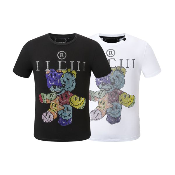 

2023ss luxury men's fashion designer pp t-shirt printed short sleeve hip hop clothing asian size m-3xl pp2151, White;black