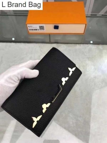 

l bag women's luxury handbag dinner bag leather m64551 capucines wallet th96, Black