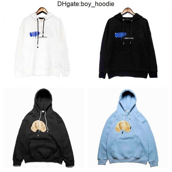 

designer men hoodie hoodies sweatshirts for man women hoodied pullover spring palmangel sweatshirt men's fashion bear print streetwear, Black