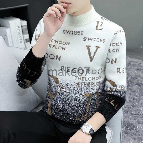 

men's sweaters 2022 brand designer mink hair sweater in autumn spring men's fashion korean knitted pullover thickened men's w, White;black