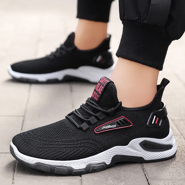 

selling mens running shoes trainers sneakers outdoor sports jogging shoe, White;red