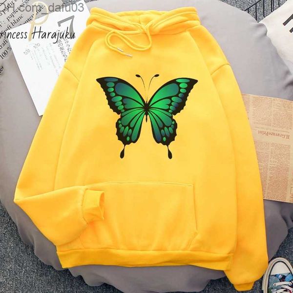 

men's hoodies sweatshirts harajuku hoodie sweater long sleeve kawaii warm hoodie clothing adolescent girls butterfly super dalian hoodi, Black