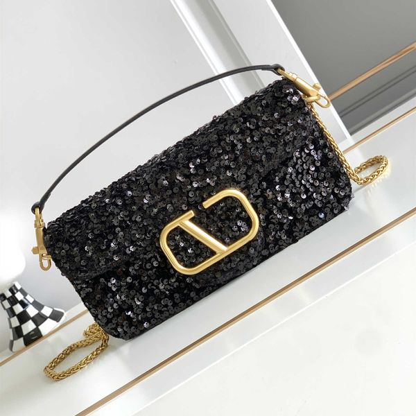 

messenger small square bag fashion embroidery bead women handbag luxury classic letter buckle single shoulder crossbody bag high-quality des