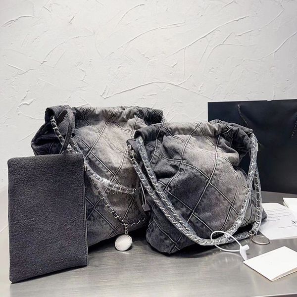 

designer bag denim shopping bag tote backpack travel designer woman sling body bag most expensive handbag with silver chain gabrielle quilte