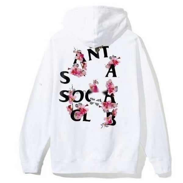 

high street sweater anti social club men's women's 2023 new autumn and winter wear casual loose pullover hooded motion current cla, Black