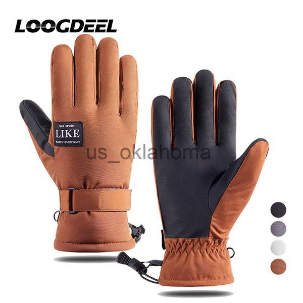 

ski gloves loogdeel 1pair men women skiing gloves waterproof windproof winter warm touchscreen cycling motorcycle outdoor sports gloves j230