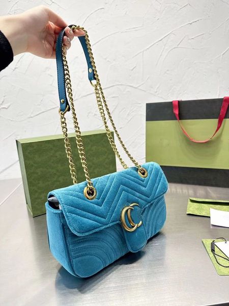 

luxury bag designer bags brand women crossbody bag marmont velvet chain handbag fashion flip shoulder handbags 3 sizes