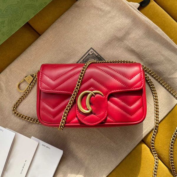 

designers bags fashion marmont bags leather g marmont mini shoulder diagonal bag wavy love chain bag women's bag sxoq