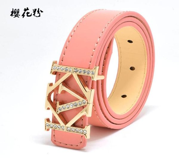

new children belts fashion pu leisure waist belts boys girls belts metal buckle waistband2534816, Black