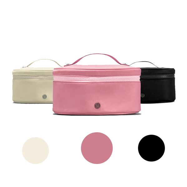 

luxurys designer oval access cosmetic bags womens fashion totes cross body shoulder make up bag mens nylon wash toiletry clutch handbag make