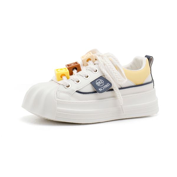 

fashion design lace-up women casual shoes designer woman black red yellow white girls womens party play style trainers leather platform snea