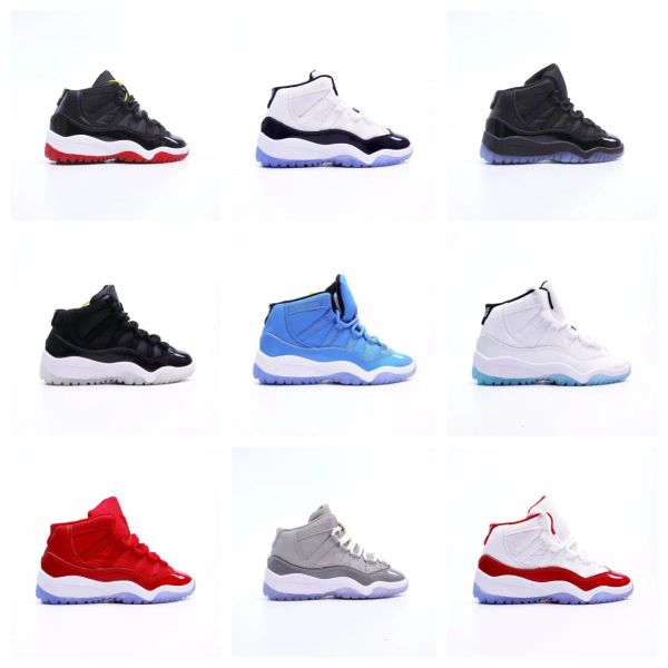 

2023 11 kids shoes 11s kid basketball shoes space cool grey jam bred concords youth fashion boys sneakers children boy girl white athletic t, Black