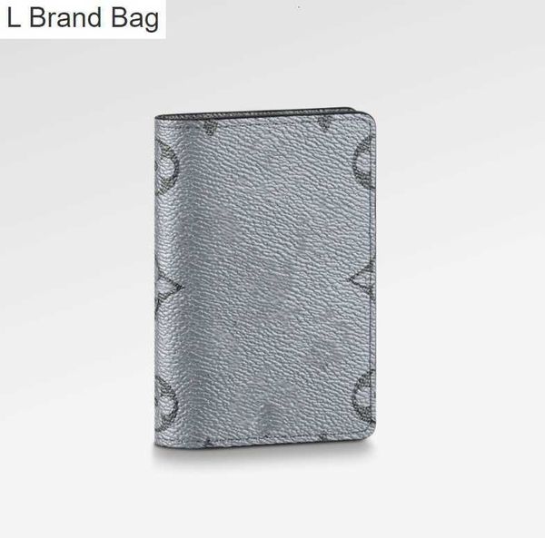 

l bag m30837 pocket wallet men's cowhide embossed new short foldable a6jh, Black