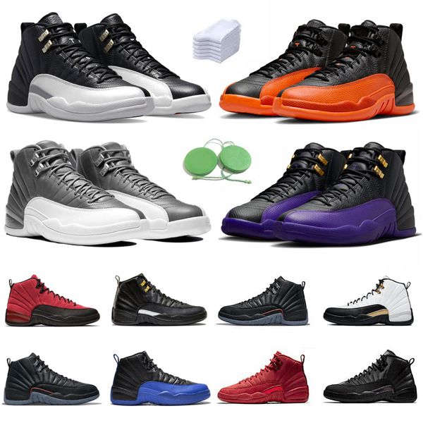 

jumpman 12 12s men basketball shoes cherry brilliant orange field purple royalty playoffs royalty hyper royal stealth winterized mens traine
